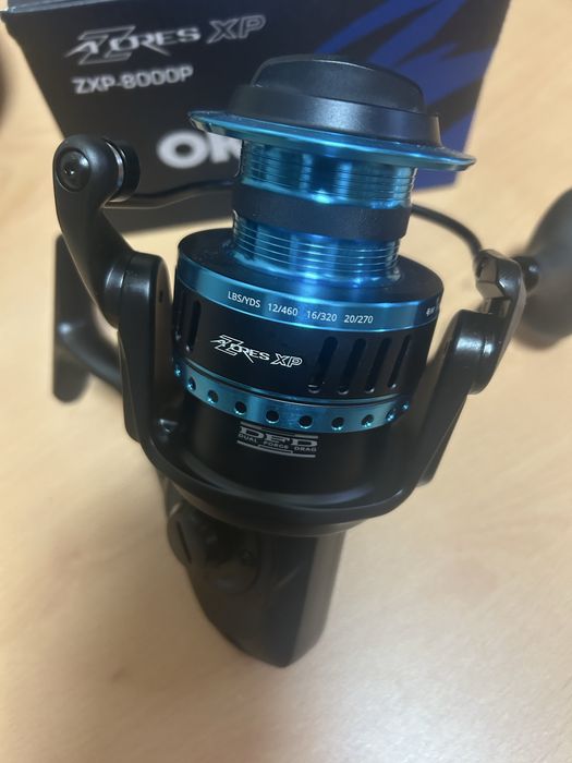 Carreto Okuma Azores XP ZXP 8000P Novo