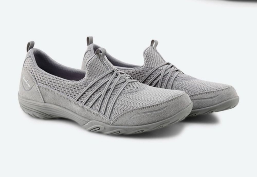 Кросівки макасіни Skechers Empress Slip Ons Grey
