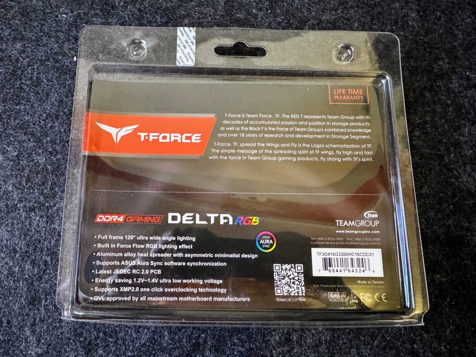 TeamGroup T-Force Delta RGB DDR4 8GB 3200 MHz - RAM
