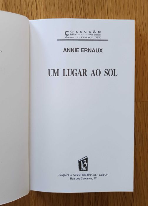 Annie Ernaux - Um Lugar ao Sol seguido de Uma Mulher (portes incl.)