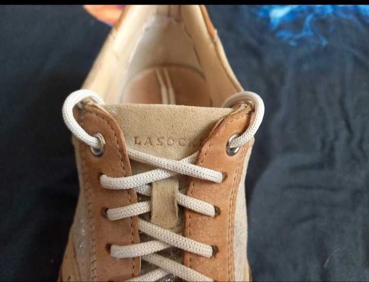 Beżowe adidasy, półbuty Lasocki