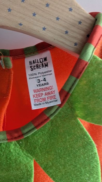Strój dynia Halloween 98-110, stan idealny