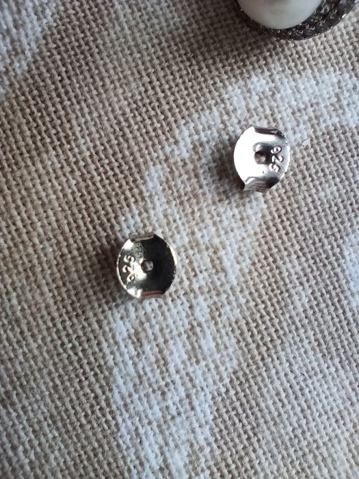 Серьги-пусеты, гвоздики серебро 925 прбы с фианитами