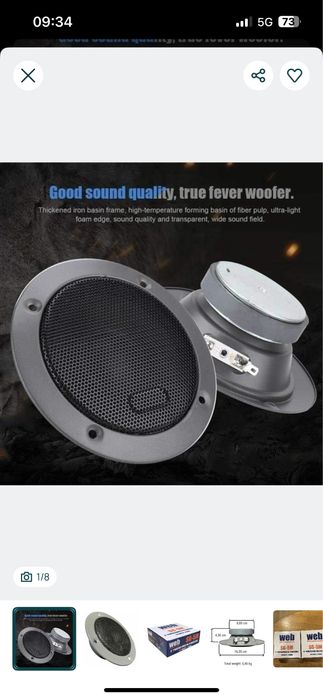 Colunas Web SH-5M 150 Watts - Novo