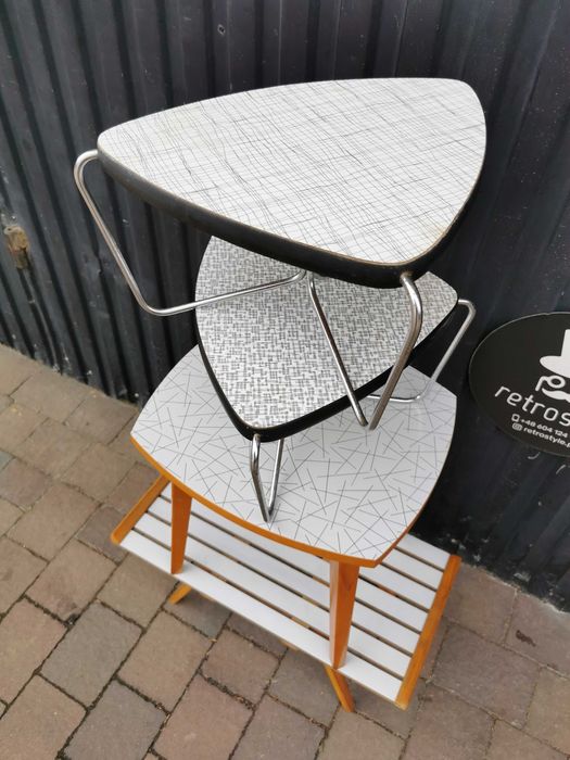 Designerski kwietnik, stojak pod kwiaty- Czechosłowacja '60-70'