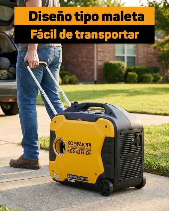 Gerador Kompak Inverter 4.2KW KGG42EiDF Gasolina ou GPL
