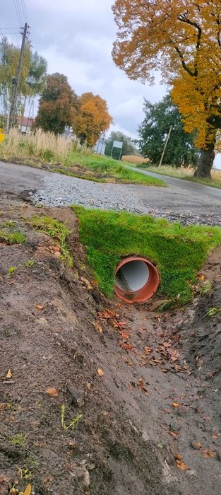 Usługi koparką , czyszczenie rowów