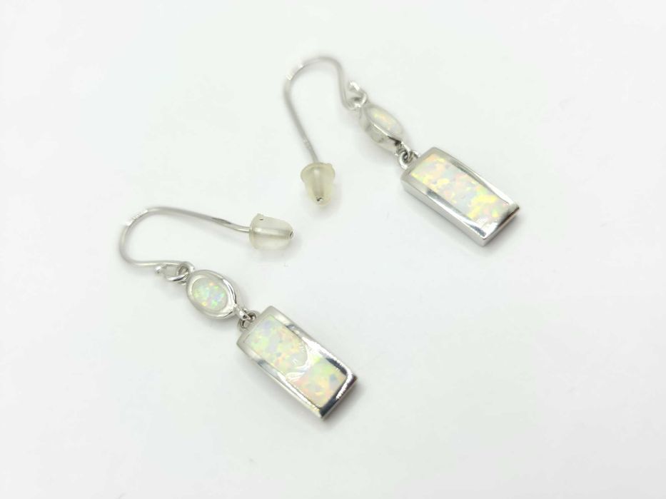 Srebrne kolczyki pr. 925 OPAL