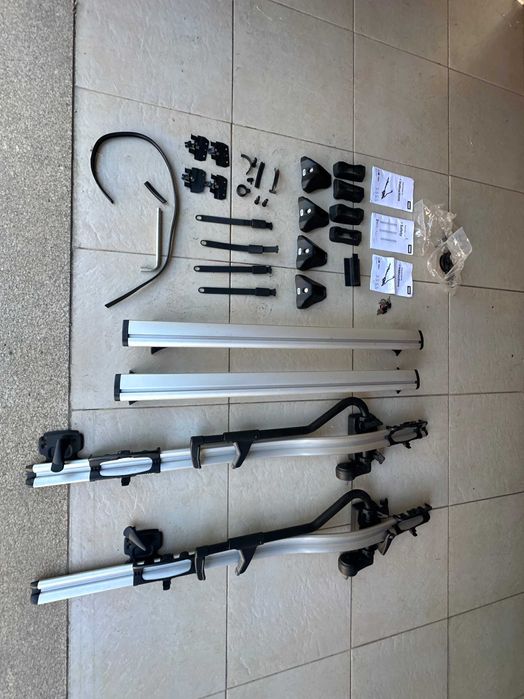 Suportes de bicicleta Thule com barras de tejadilho – completos