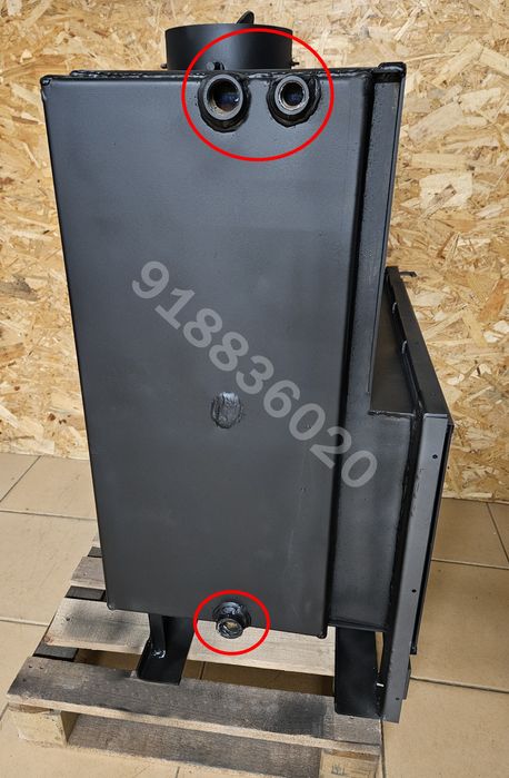 Recuperador Calor 90cm - 32kw Aquecimento Central NOVOS - até 180 Elementos