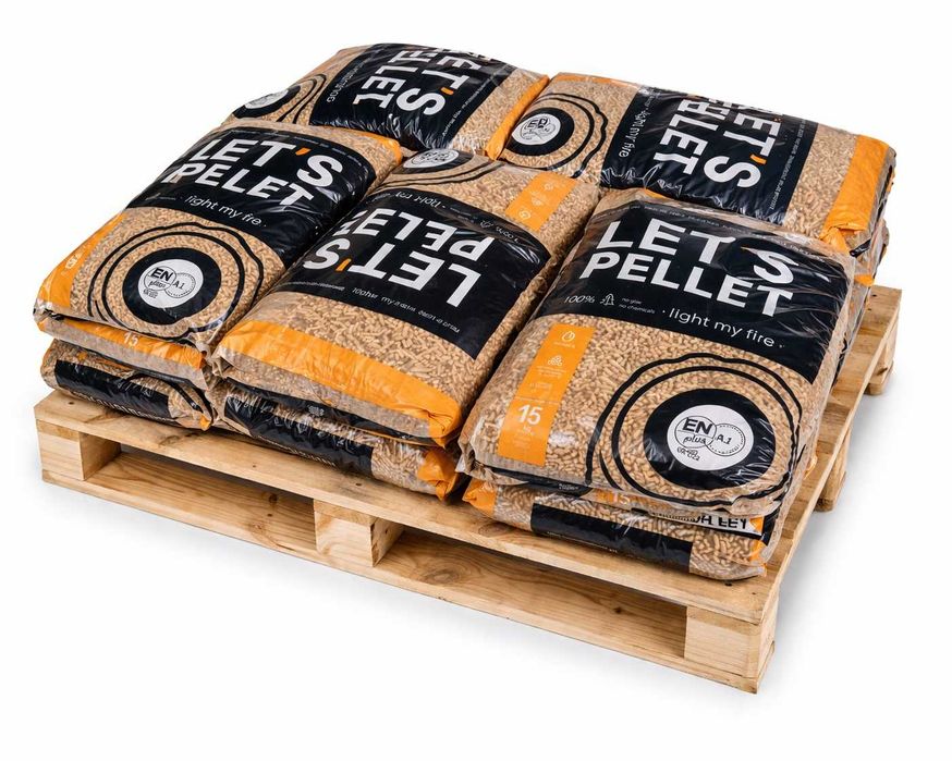 Pellet Drzewny 6mm, Certyfikat EN+A1, DIN+, Pellet Premium