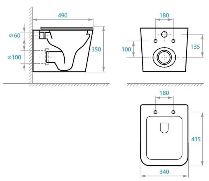 Комплект Інсталяція Grohe Rapid SL з унітазом KоllerPool Trend Tornado