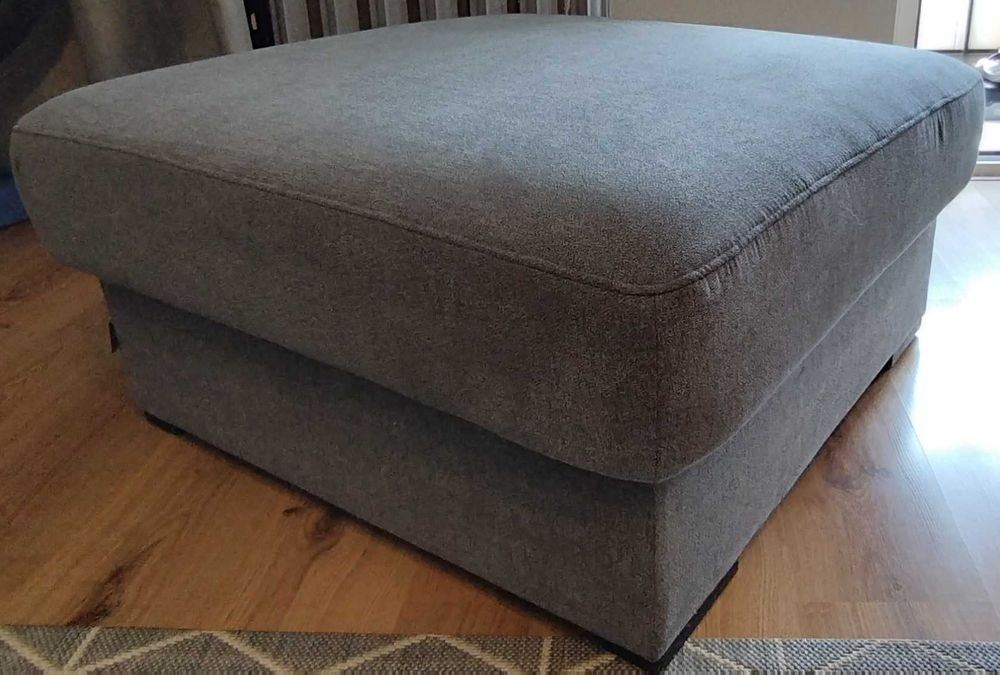 Pufa Wajnert 91x91 z schowkiem szara