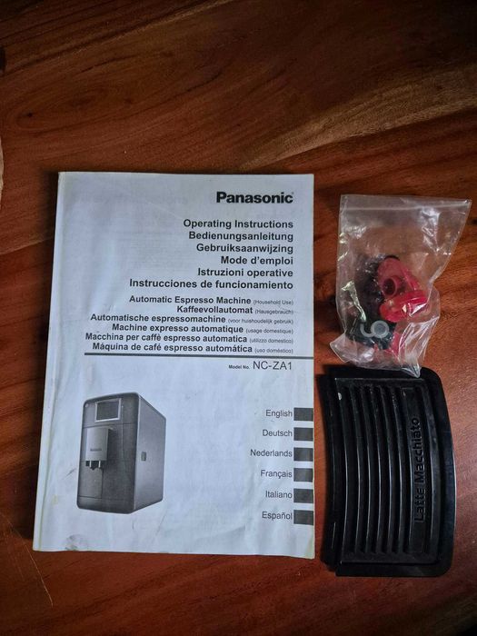 Ekspres ciśnieniowy Panasonic NC-ZA1 SREBRNY Capucino LAtte  Grafika