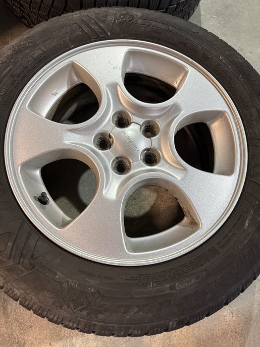 Koła Subaru Forester 16x6,5JJ ET48 oryginalne, opony zimowe 215/60R16