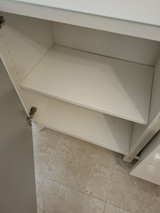 Conjunto de 2 móveis branco/cinza
