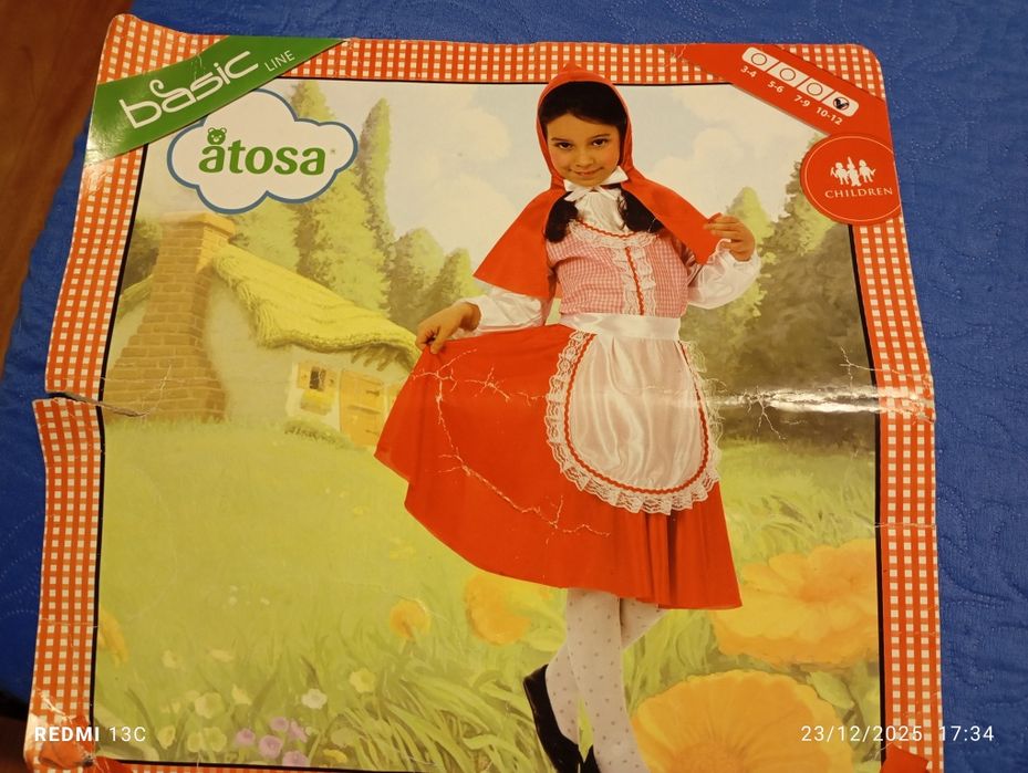 Fantasia de capuchinho vermelho