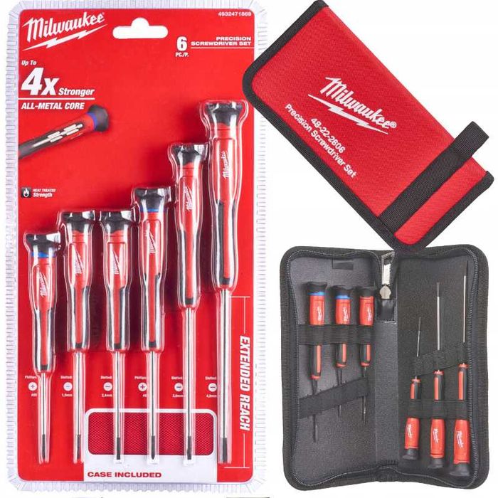 Набір викруток для точної механіки Milwaukee 6 шт PH/SL та TORX