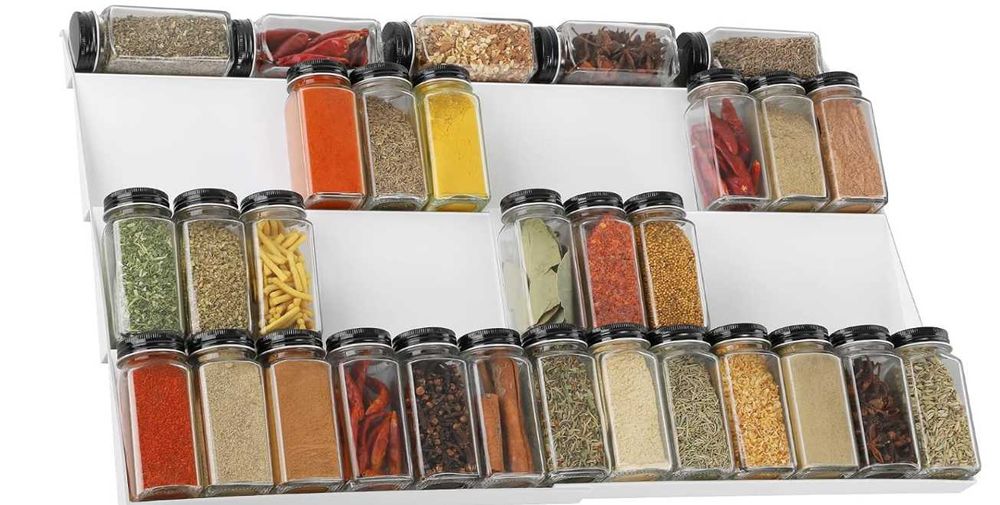 Organizer na przyprawy do szuflady wysuwany 30-60cm | 4 poziomy