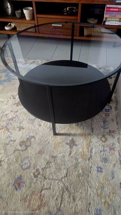 Mesa de centro preta