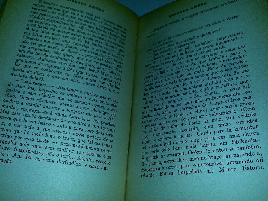 enseada amena (augusto abelaira) 2ª edição 1971 livro raro