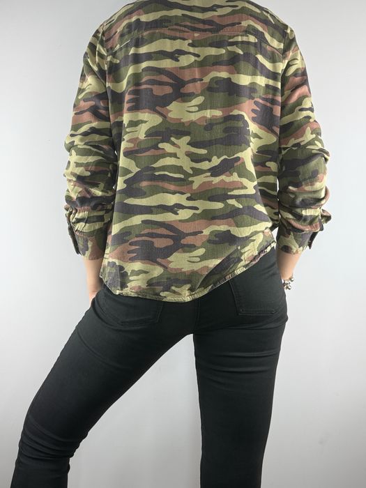 Khaki koszula wojskowa militarna moro Forever 21 rozmiar L