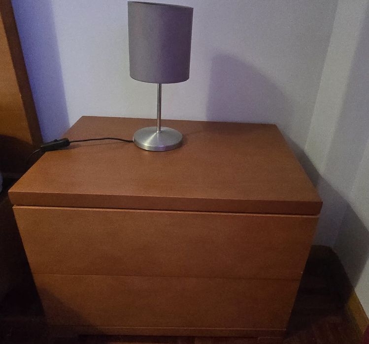 Cama mesas cabeceira colchão cerejeira