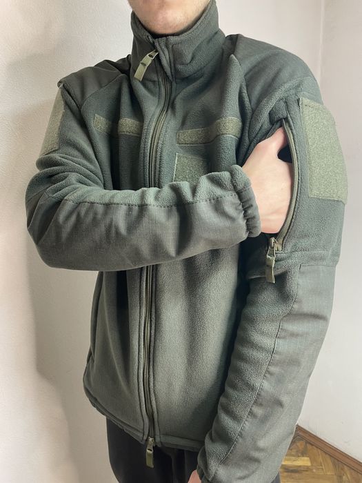 Фліска з капюшоном колір олива