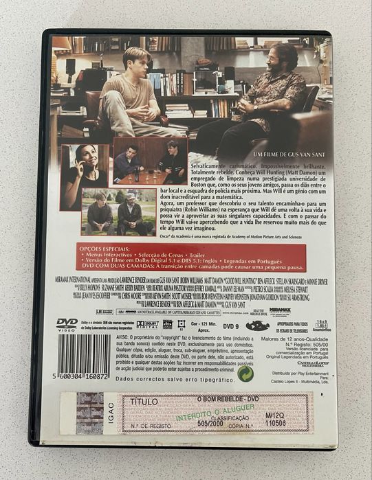 DVD - O Bom Rebelde (Good Will Hunting)