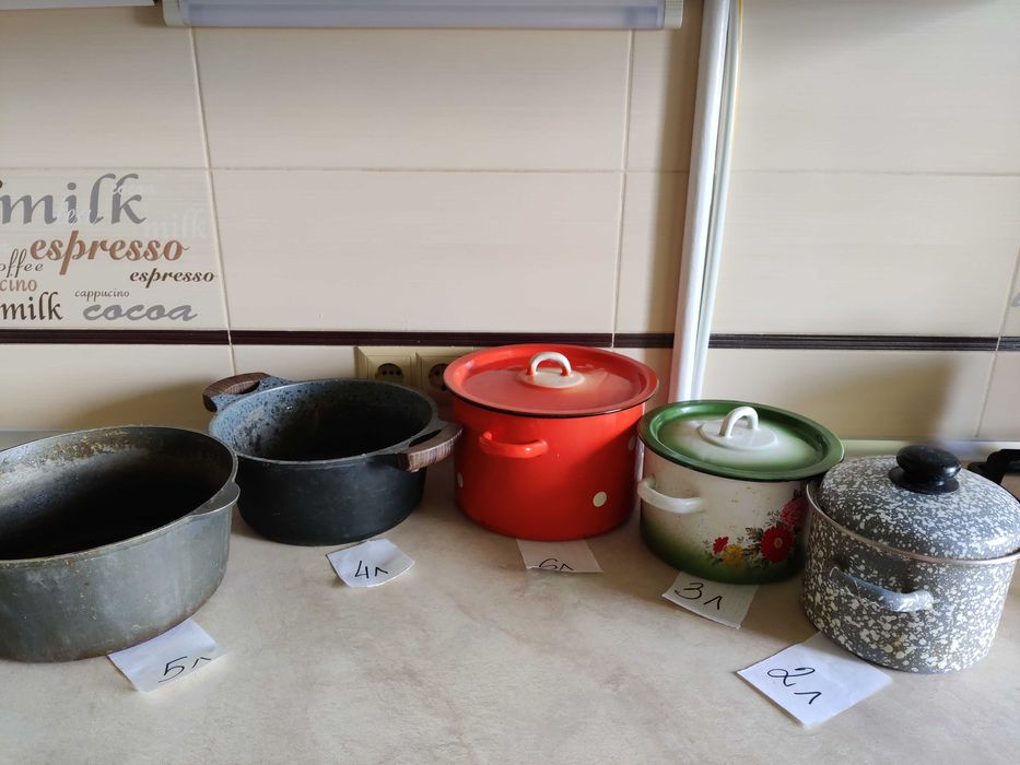 Кастрюли эмалированная посуда