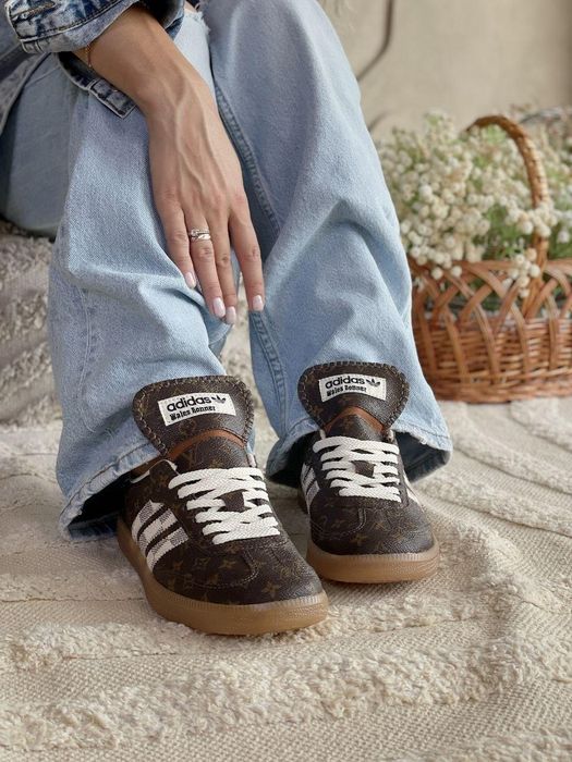 Кросівки adidas samba pony x wales / адідас самба   та braun