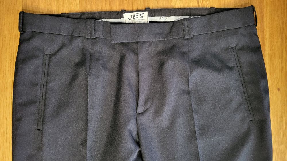Spodnie męskie czarne garniturowe eleganckie XL 54