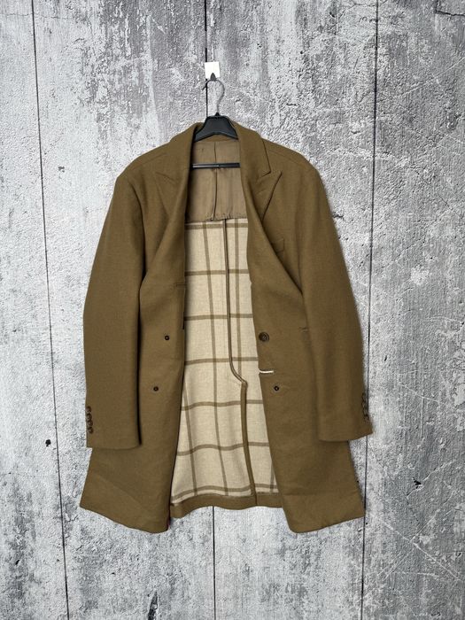 (Розмір 40R / 50R) Пальто Hackett London верблюжого кольору вовняне