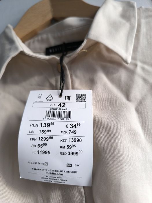 Sprzedam sukienkę mohito rozmiar 42