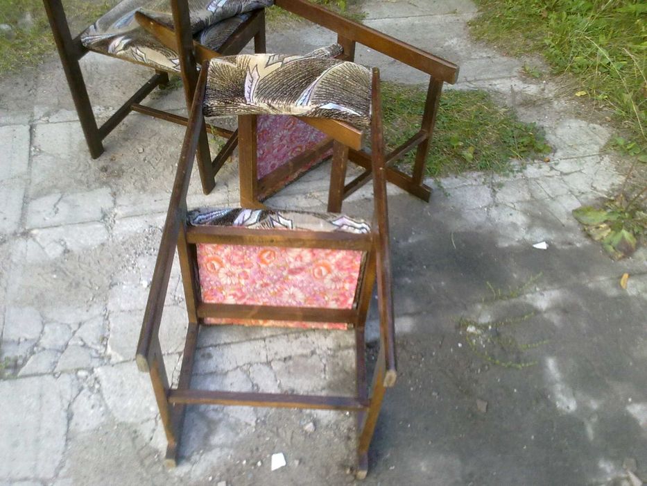 Krzesła komplet 4 szt do stołu z PRL