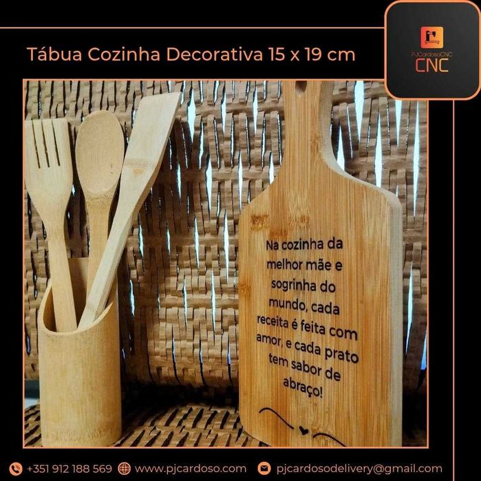 Tábua Cozinha Decorativa Personalizada