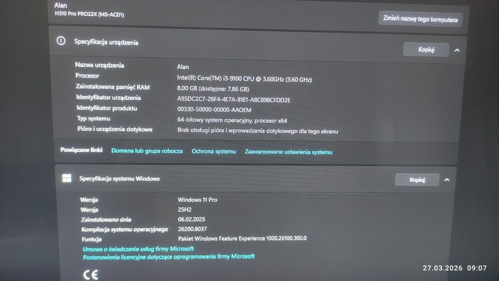 Komputer all in one MSI Pro22x