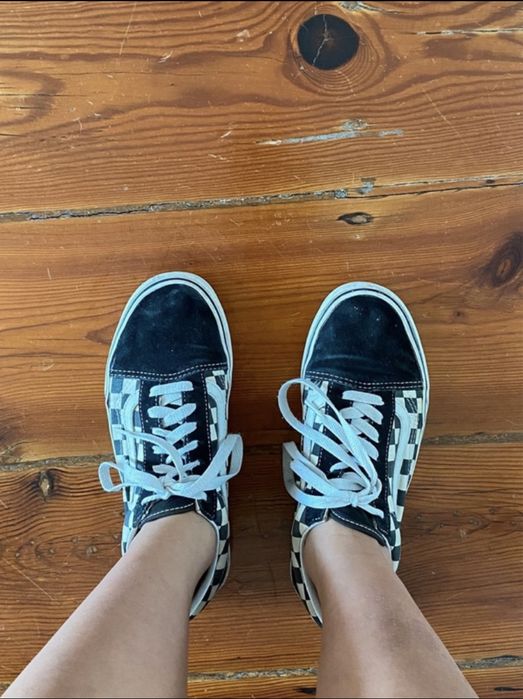 Tenis Vans 38 xadrez preto e branco