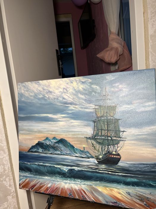 obraz olejny na płótnie  Magia morza 55*45