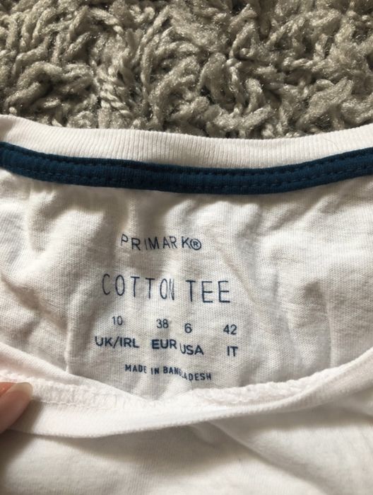 biały damski t-shirt