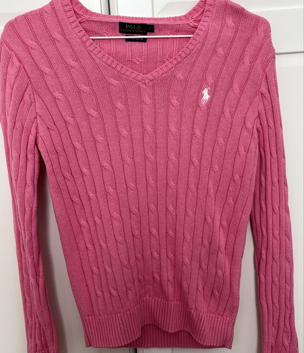 Sweter Polo Ralph Lauren różowy S