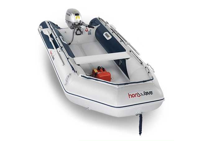 Ponton składany z podłogą z maty pneumatycznej – HONWAVE T38-IE-3-LG