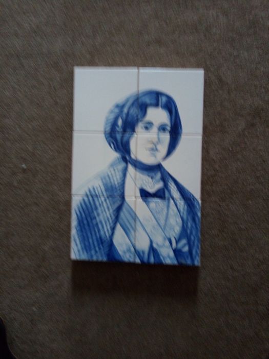 Painéis de azulejos pintados a mao