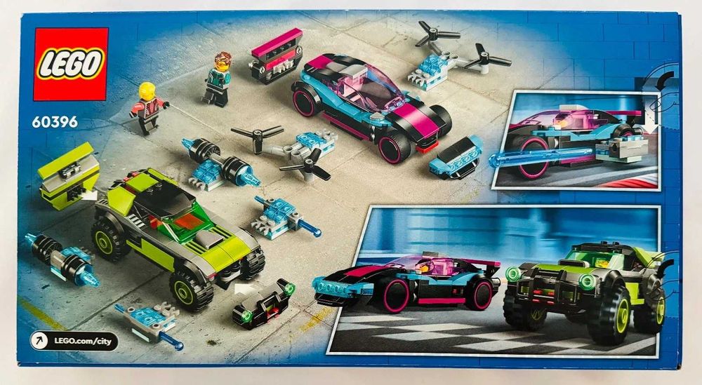 LEGO City 60396 - Podrasowane samochody wyścigowe