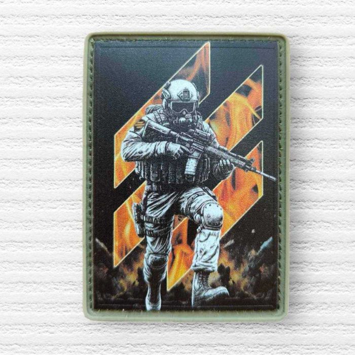 Шеврон нашивка патч на липучке 3 ОШБр отдельная штурмовая бригада пвх ...