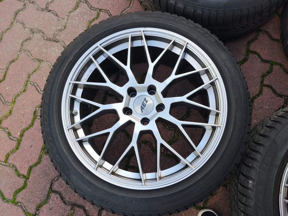 Felgi 19 AEZ Crest 5x112 ZIMA Audi Mercedes VW  Seat Skoda 245 45R19 Pirelli