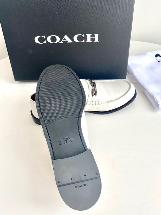 Женские кожаные лоферы COACH кожа оригинал жіночі лофери шкіряні туфлі