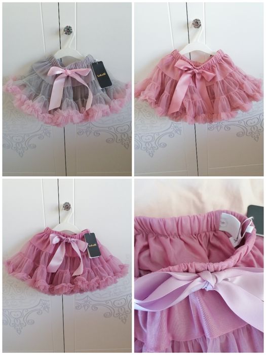 Spódniczka tutu tiulowa dla księżniczki 12-24m urodziny roczek
