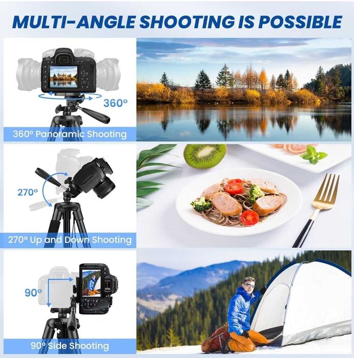 Statyw do telefonu komórkowego Victiv 162 cm z pilotem