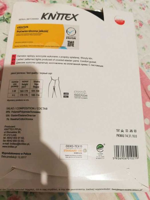 Rajstopy Nowe roz M/38